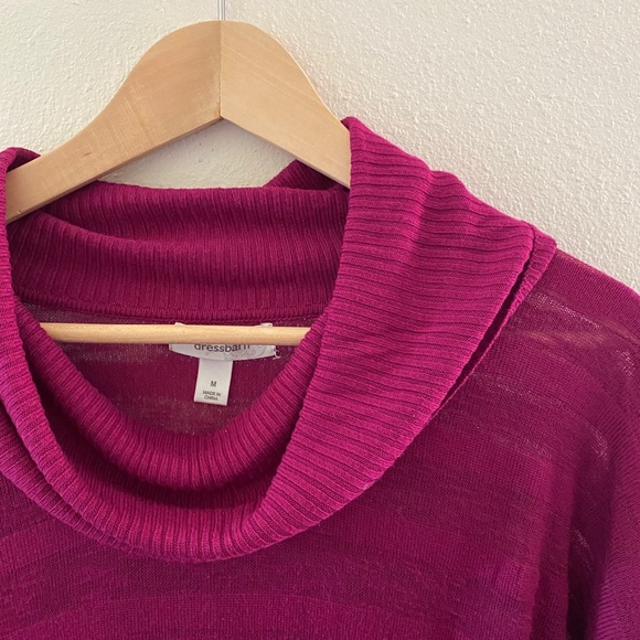 Purple Cowl Neck Layer Sweater - Picture 5 of 5